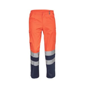 BURGOS HV trousers orange/navy