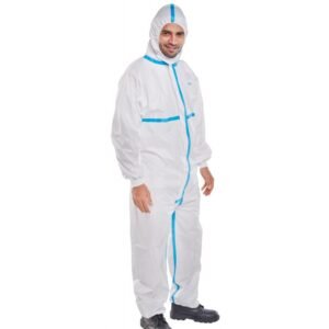 Disposable white Coverall
