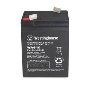 Westinghouse WA640 6V 4Ah Sealed Lead-Acid Battery